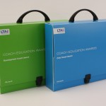Branded polypropylene document boxes with handles